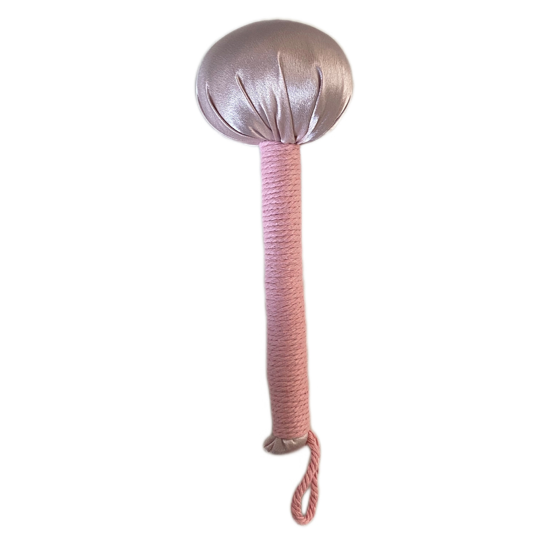 Pink mugwort health hammer, hand-held office massage, shoulder and neck tapping stick, tapping the eight deficiency meridians, tapping the cervical vertebrae Item Picture