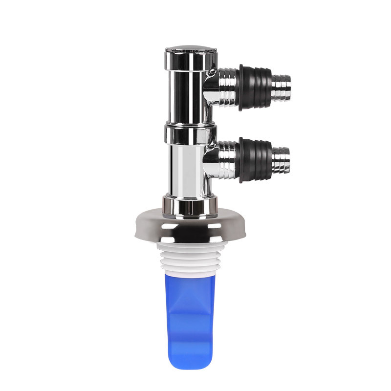 Electroplated washing machine 4050 drain pipe floor drain special joint three-way port anti-odor sealing ring sink accessory Item Picture