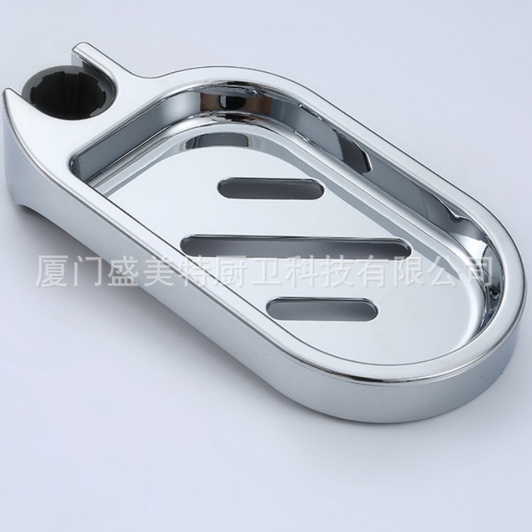 ABS electroplated shower head, soap box, soap rack, soap tray, shower rod, plastic soap box accessories without drilling details Picture