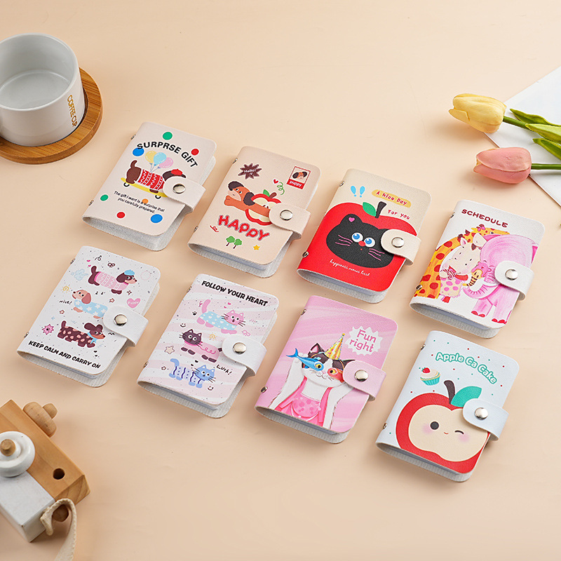 Chaobang's new cute cartoon card case, with a large capacity, integrated multi-slot, anti-demagnetization, and a small card case full figure