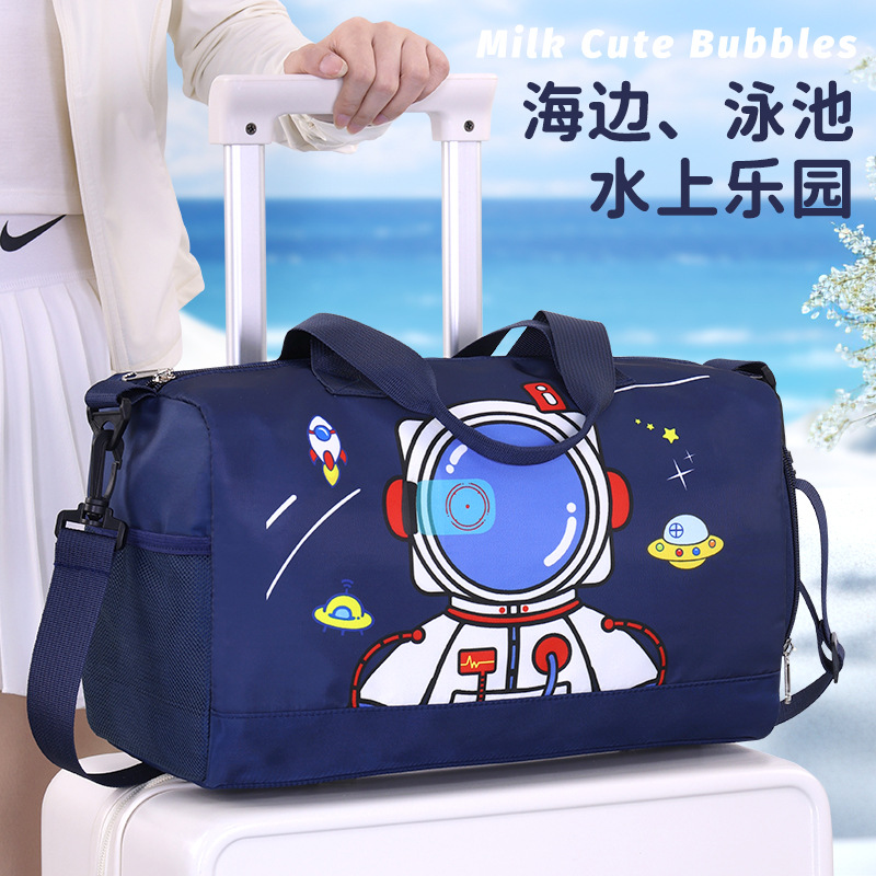 Children's professional swimming bag with dry and wet separation, waterproof for boys and girls, student travel single-shoulder large-capacity dedicated storage bag Application Scenario
