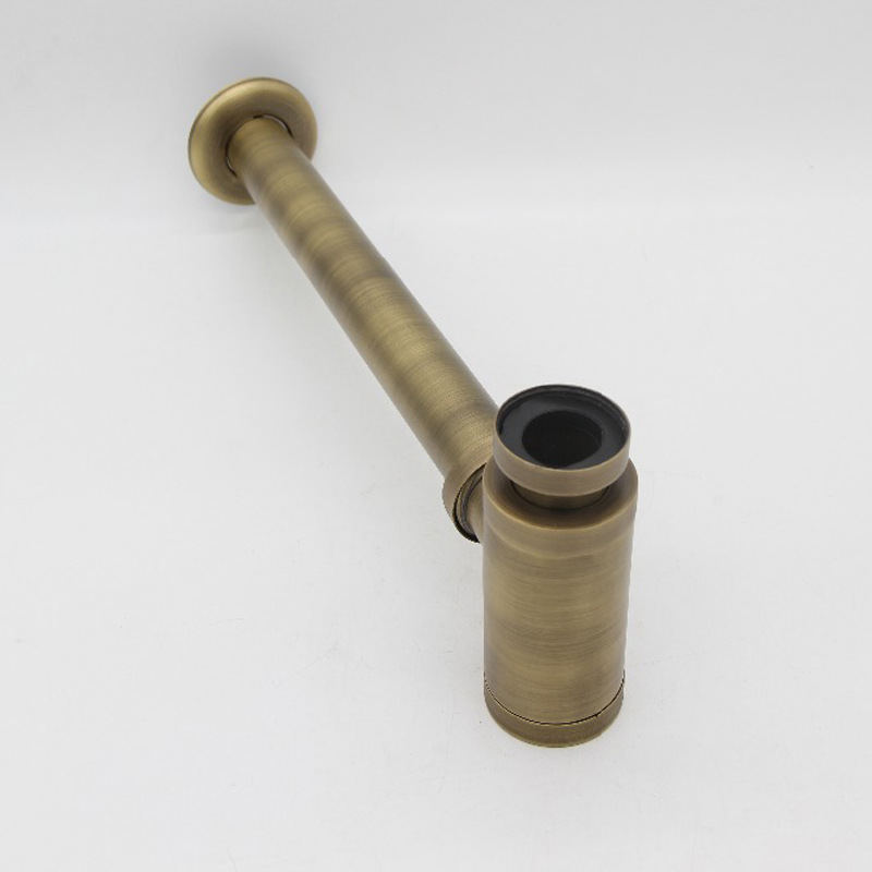 All-copper antique black antique washbasin, wall drain pipe, washbasin, washbasin, wall drain and drainage accessories details Picture