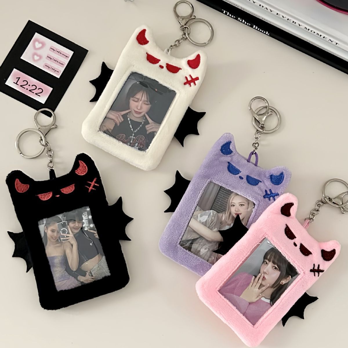 Bat Demon plush card case, Korean Instagram Polaroid, Goo Card, meal card, bus access card, idol display pendant full figure