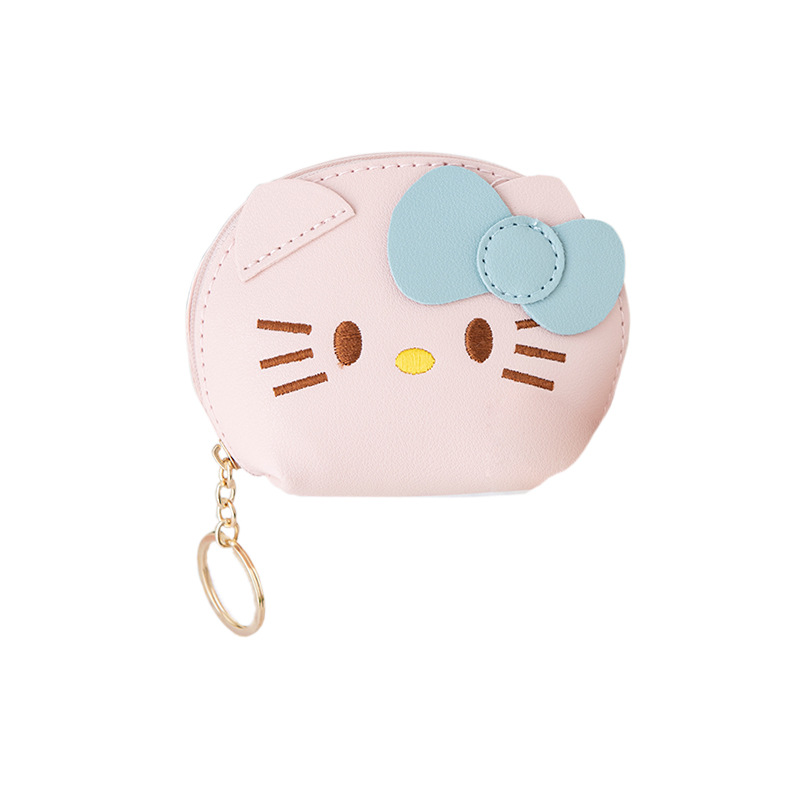 This is a cute and stylish Korean mini mini wallet with a zipper that is easy to store and has a high level of appearance. It is a cartoon wallet pendant Item Picture