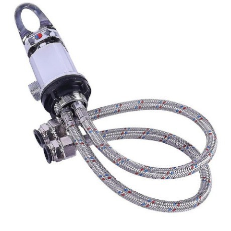 Hair washing bed faucet, RV camping vehicle shower mixer faucet outlet 1/2, with 1500mm pusher Specification drawing