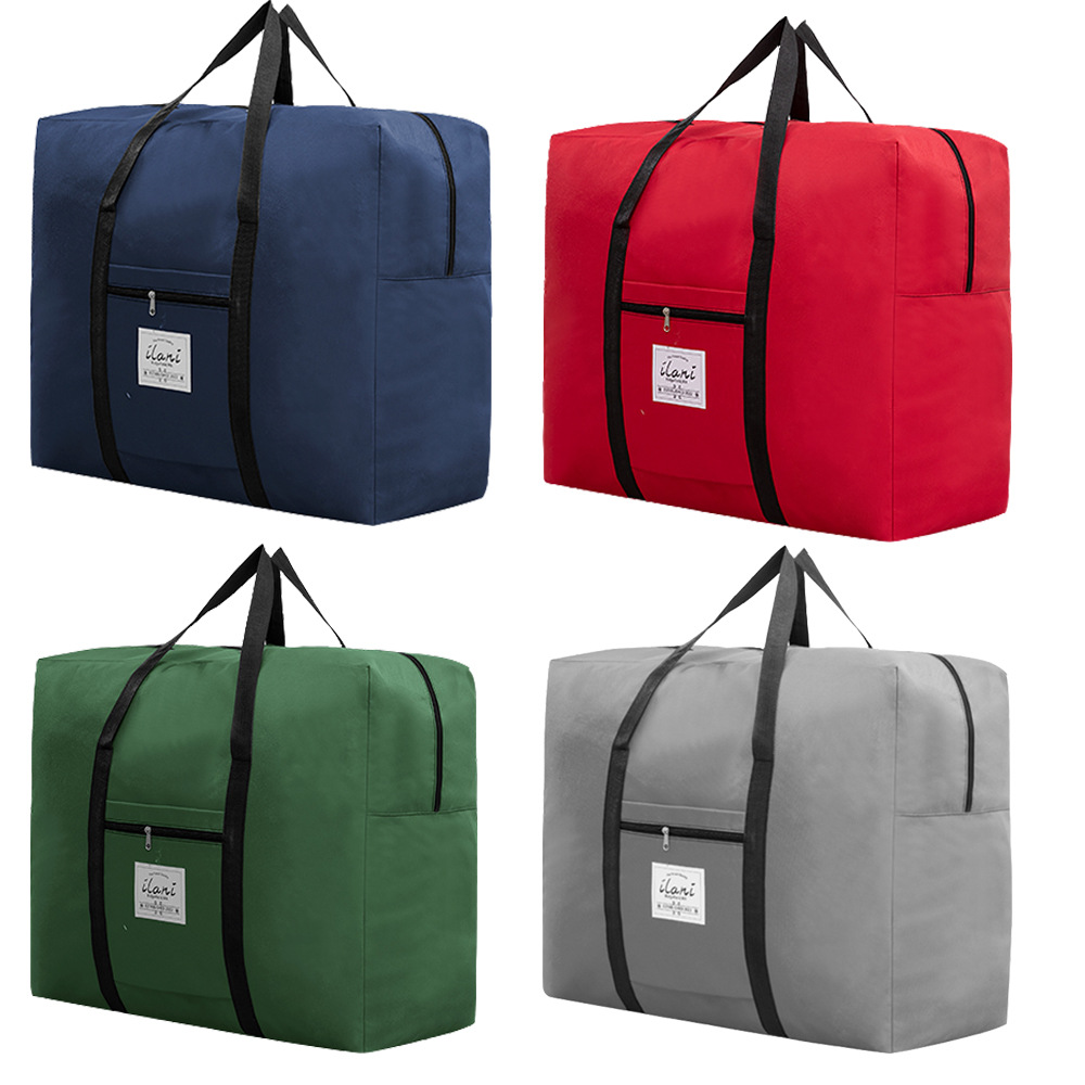 Cross-border thickened travel bag 600D storage bag, reinforced luggage bag with socket, quilt and clothing storage moving bag full figure