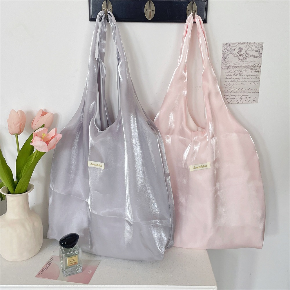 56261 Gentle girl's ethereal vest bag, single-shoulder bag, large-capacity handbag, laid-back style underarm tote bag Specification drawing