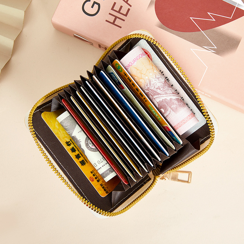 ins card case for ladies: Cartoonish, cute, ultra-thin, creative, compact, multi-slot, large-capacity, anti-demagnetization coin purse Application Scenario
