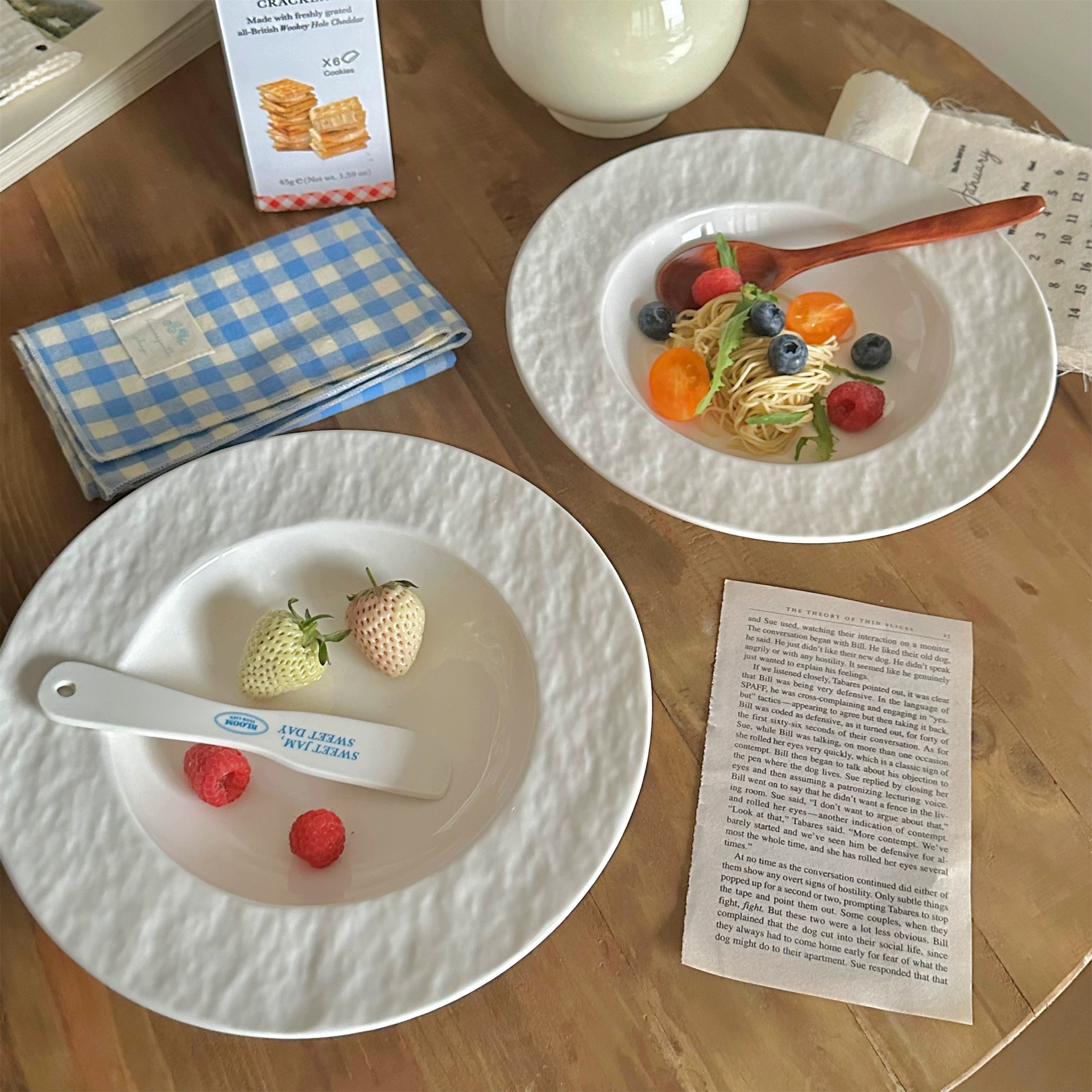 Ultra-high appearance level, InS-style Western-style dinner plate, simple pure white steak plate, vegetable plate, home ceramic dessert plate, breakfast plate full figure