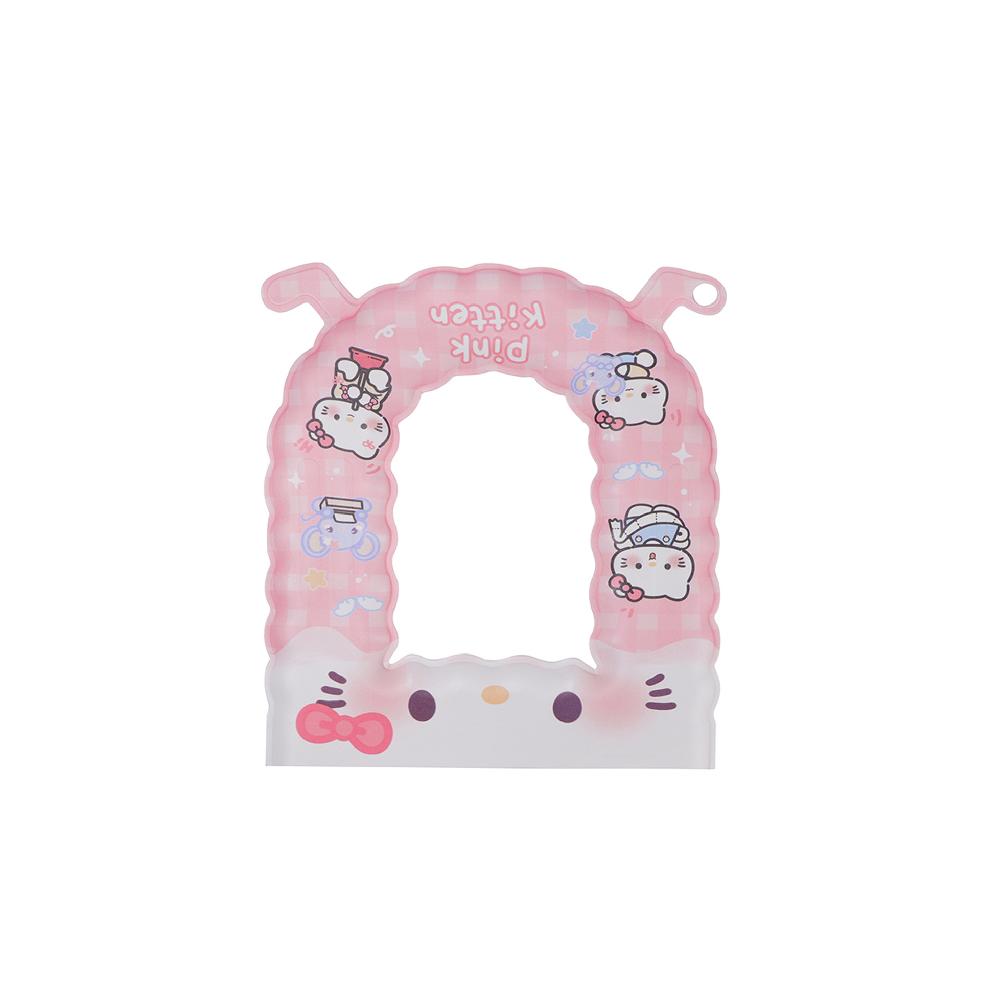 Pink cat foot toilet seat, 2025 new style home waterproof toilet seat, eva adhesive type, suitable for all seasons Item Picture