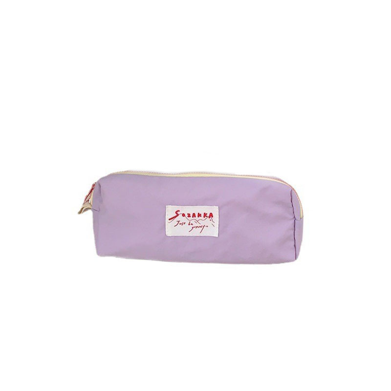 【 In Stock 】34223 Macaron Pen Case Cosmetic Bag Small Portable Storage Bag Hand-held Pen Case Toiletry Bag for women Item Picture