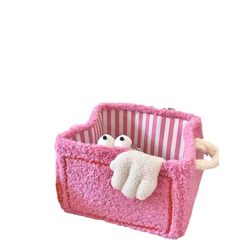 Korean InS-style toy basket, cute storage basket, miscellaneous snacks, toy organizing basket, cartoon foldable dirty clothes basket Item Picture