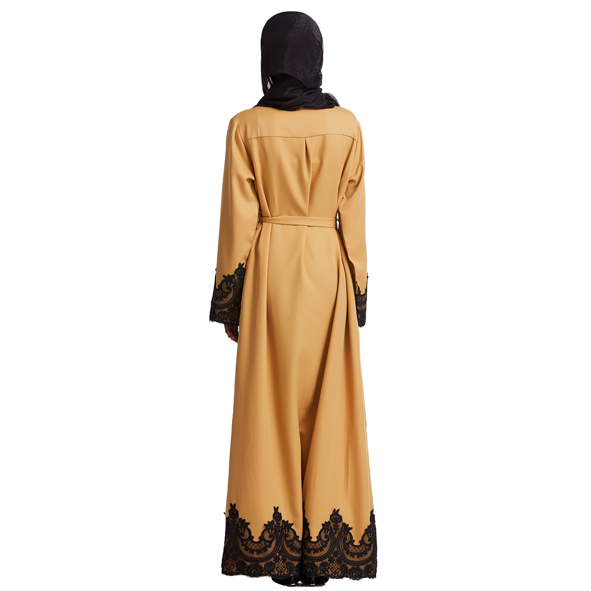 Cross-border best-selling Middle Eastern Muslim long-sleeved embroidered robes, women's Arab long cardigan, ethnic clothing, casual wear, abaya robes, women's hooded Muslim Application Scenario