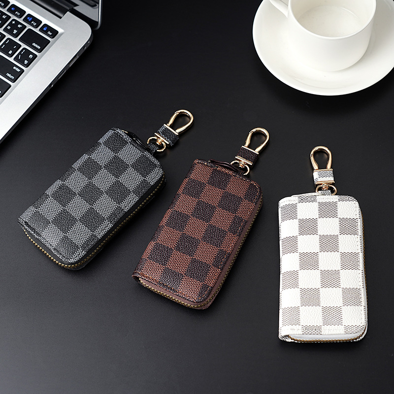 New fashionable multi-functional key case with lychee pattern, mini one-piece key case for both men and women Application Scenario