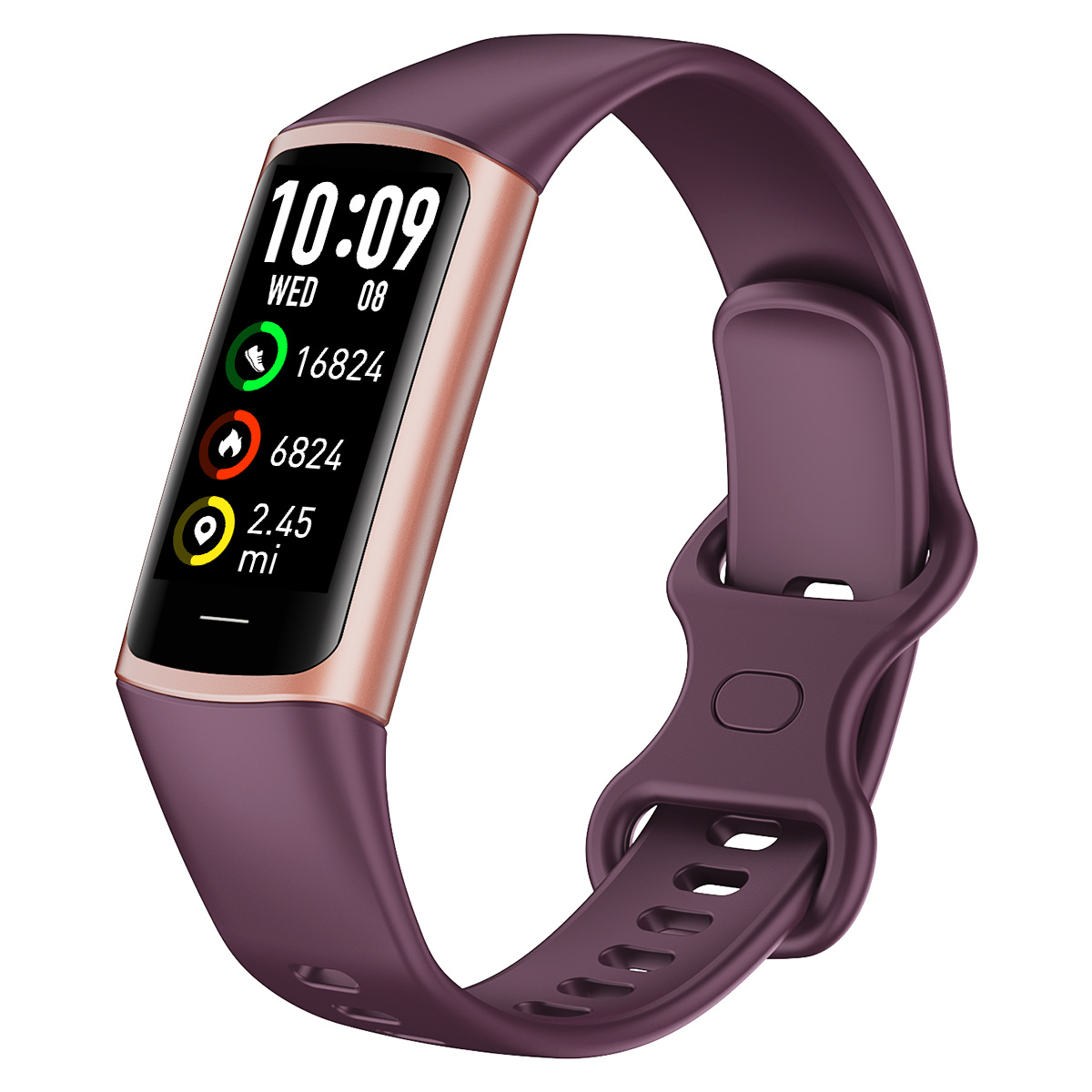 C68L smart bracelet: Temperature, heart rate, blood pressure, blood oxygen, health detection information reminder, waterproof function electronic watch Specification drawing