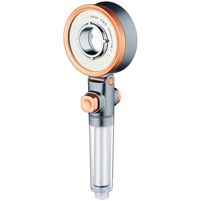 Filter showerhead, water purification, handheld three-speed pressurized water-stop, skin care, bathroom, shower head, pressurized lotus pod Item Picture