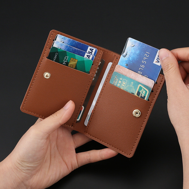 Short 2025 cross-border ins student wallet, driver's license integrated card case, light and thin mini wallet for ladies full figure