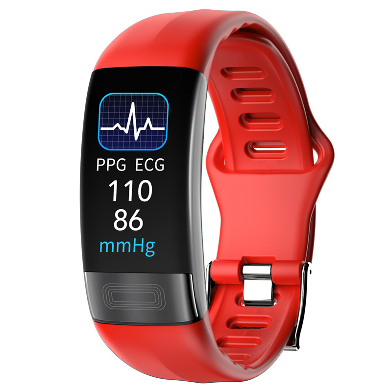 Cross-border P11PLUS Smart Bracelet ECG, electrocardiogram, body temperature, heart rate, blood oxygen, exercise step count, smart multi-exercise watch details Picture