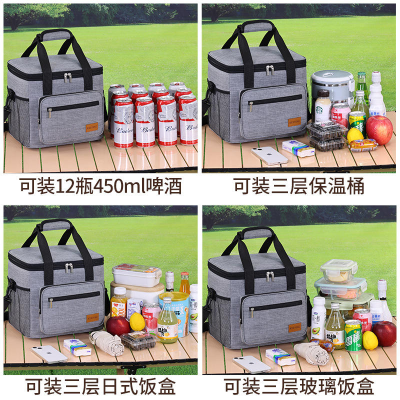 Amazon Warm food insulated bag, large-capacity car ice pack, waterproof thickened lunch box pack, outdoor picnic pack Application Scenario