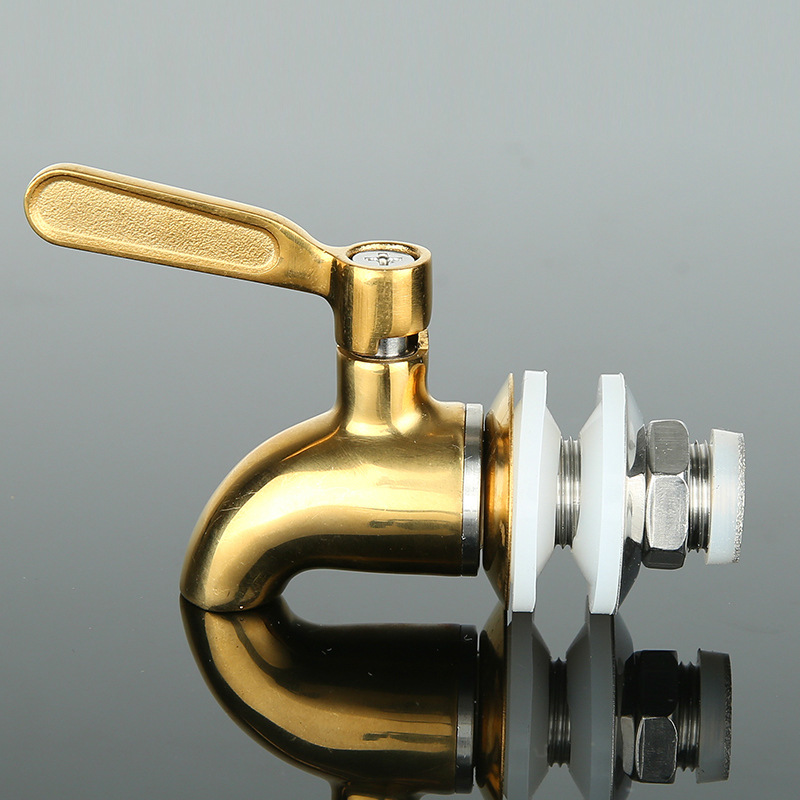 Special faucet for glass wine bottles, ceramic wine jar valve, stainless steel faucet, copper spout, wine jar and wine barrel switch Specification drawing