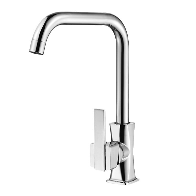 Stainless steel kitchen faucet, cold and hot water type, household splash-proof two-in-one sink, single cold sink, washbasin Item Picture