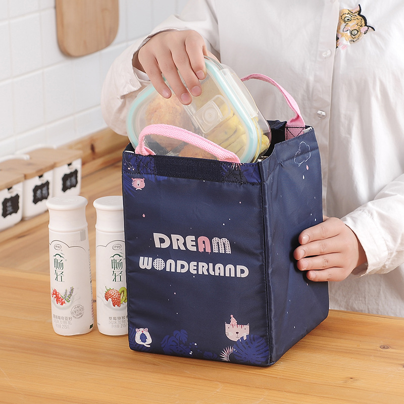 Cross-border Japanese unicorn insulated bag, primary school student insulated lunch bag, large-capacity hand-held lunch box bag for bringing meals to work Application Scenario
