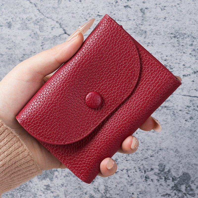 New short wallet, 30% off for women. Multi-functional small wallet, fashionable mini Korean version, girl student coin purse, card case for women Specification drawing