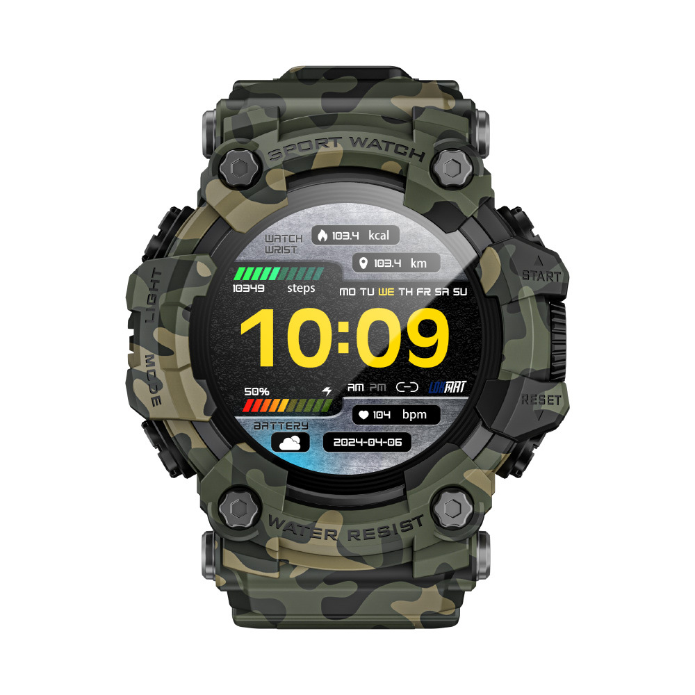 LOKMAT foreign trade outdoor sports smartwatch ATTACK GT Bluetooth Call Compass Flashlight Music Item Picture
