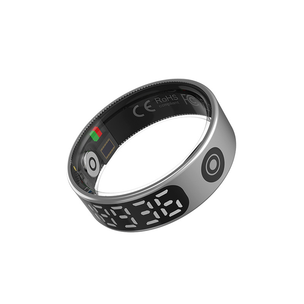 New product TK9 display smart ring, heart rate, blood oxygen, sleep health monitoring, remote control for taking photos, waterproof for sports Specification drawing
