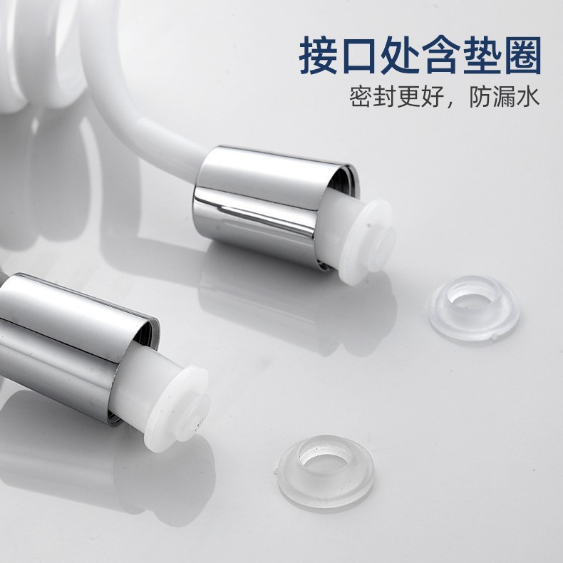 Thickened telescopic pipe, telephone line, spring water pipe, toilet spray gun, bidet, elastic pipe, shower head, showerhead, flexible hose details Picture