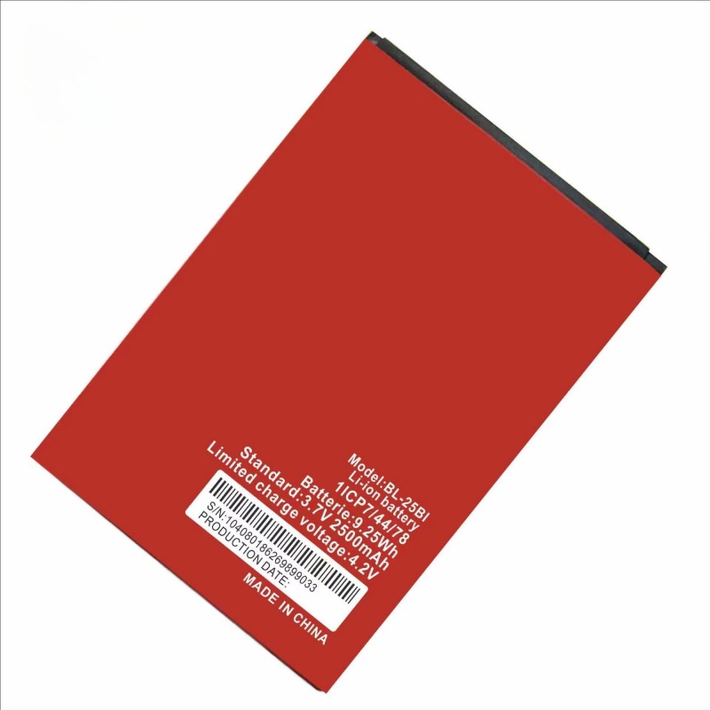 Factory direct sales of BL-25BI suitable for Transect ITEL30DT/25BT mobile phone batteries, wholesale of large-capacity lithium battery plates full figure
