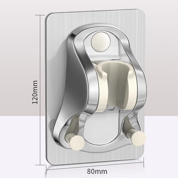 Shower head stand, bathroom shower head, no-hole base, adjustable nozzle, fixator, hook, universal accessories Specification drawing