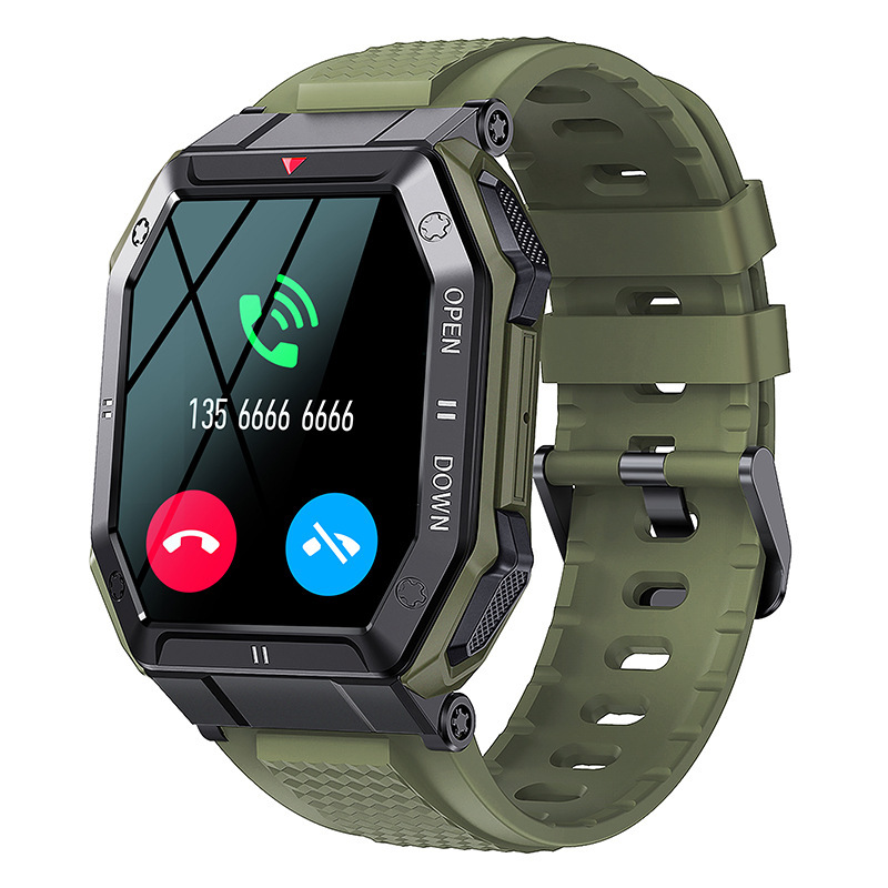The new K55 outdoor smartwatch features Bluetooth call, all-day heart rate, blood pressure, blood oxygen, stopwatch, music and multiple sports modes details Picture