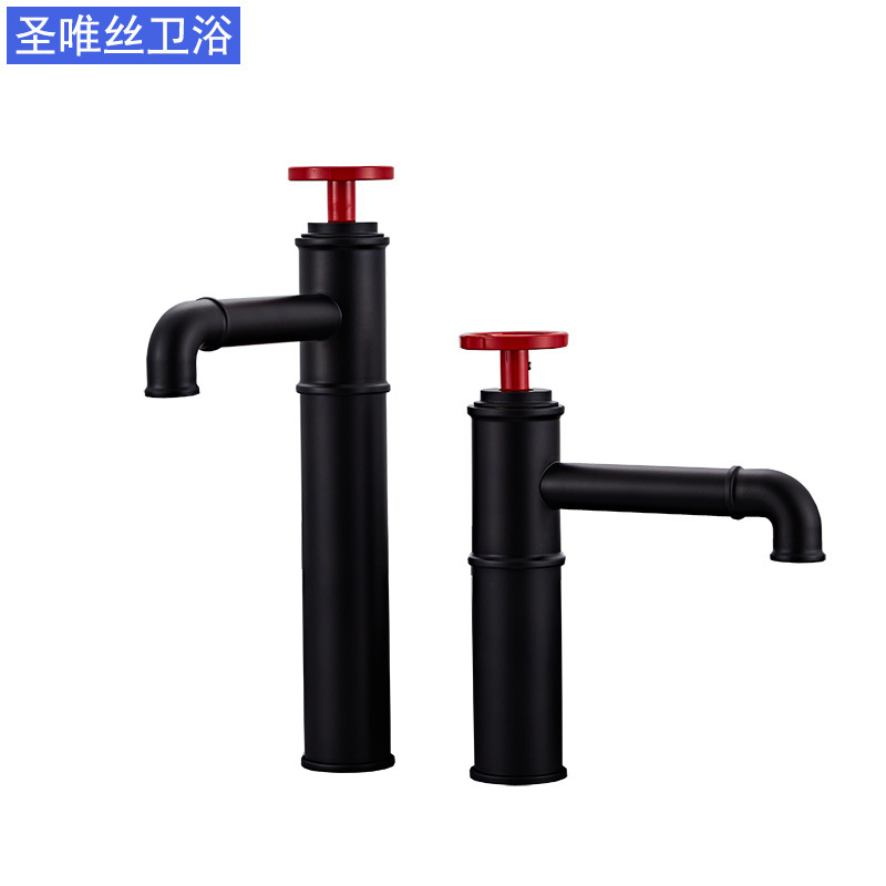Copper washbasin faucet, industrial air duct, shaped bathroom, toilet, washbasin, hand washing faucet manufacturer supplies wholesale Item Picture