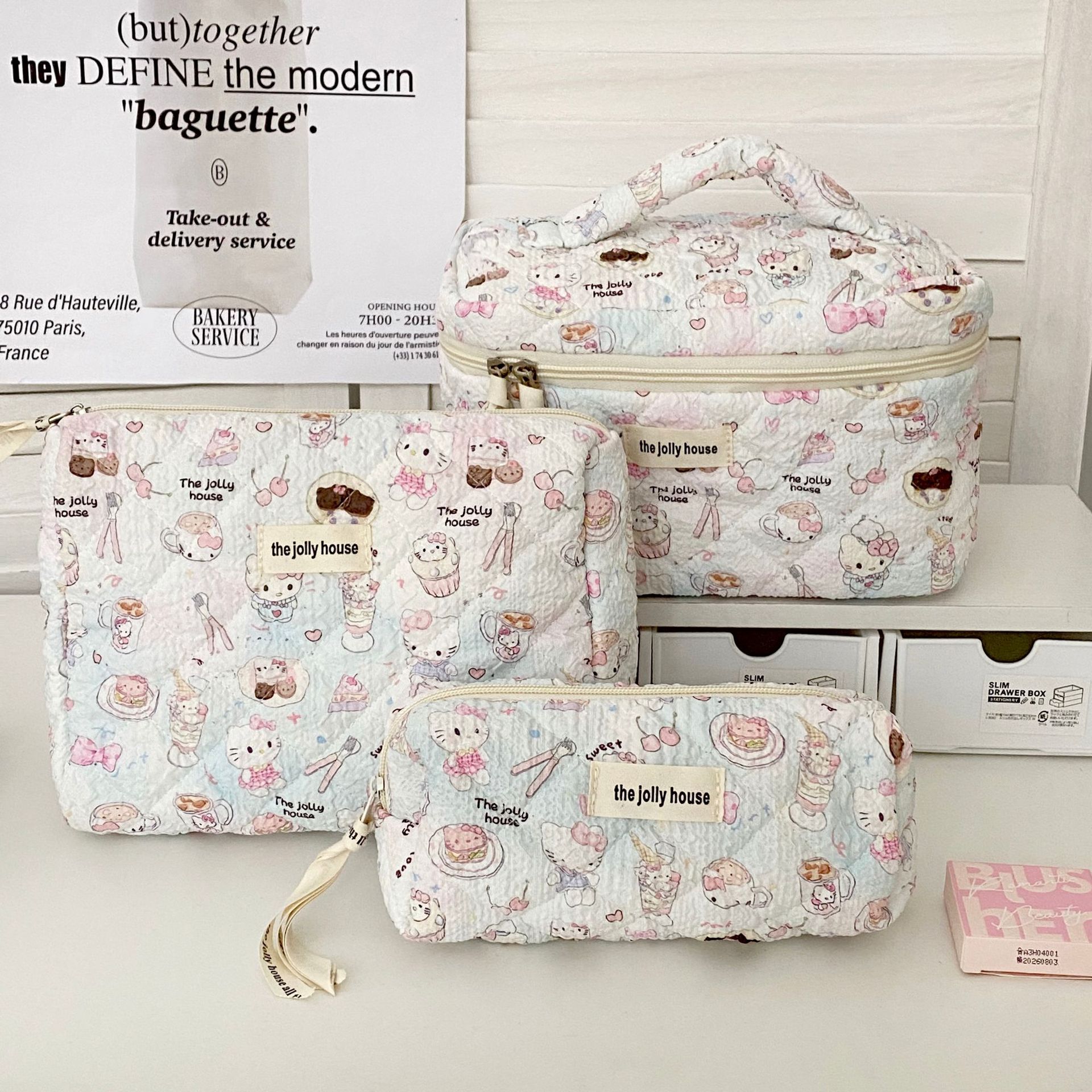 A portable large-capacity travel cosmetics hand-held toiletry bag for women, starting from one piece full figure