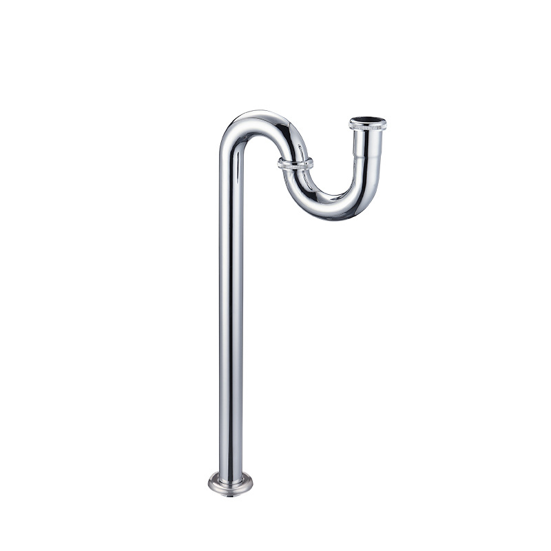 Anti-odor drainage pipe S-bend WTS2571 from Jiahe brand, chrome-plated stainless steel bathroom and toilet drain pipe in stock Item Picture