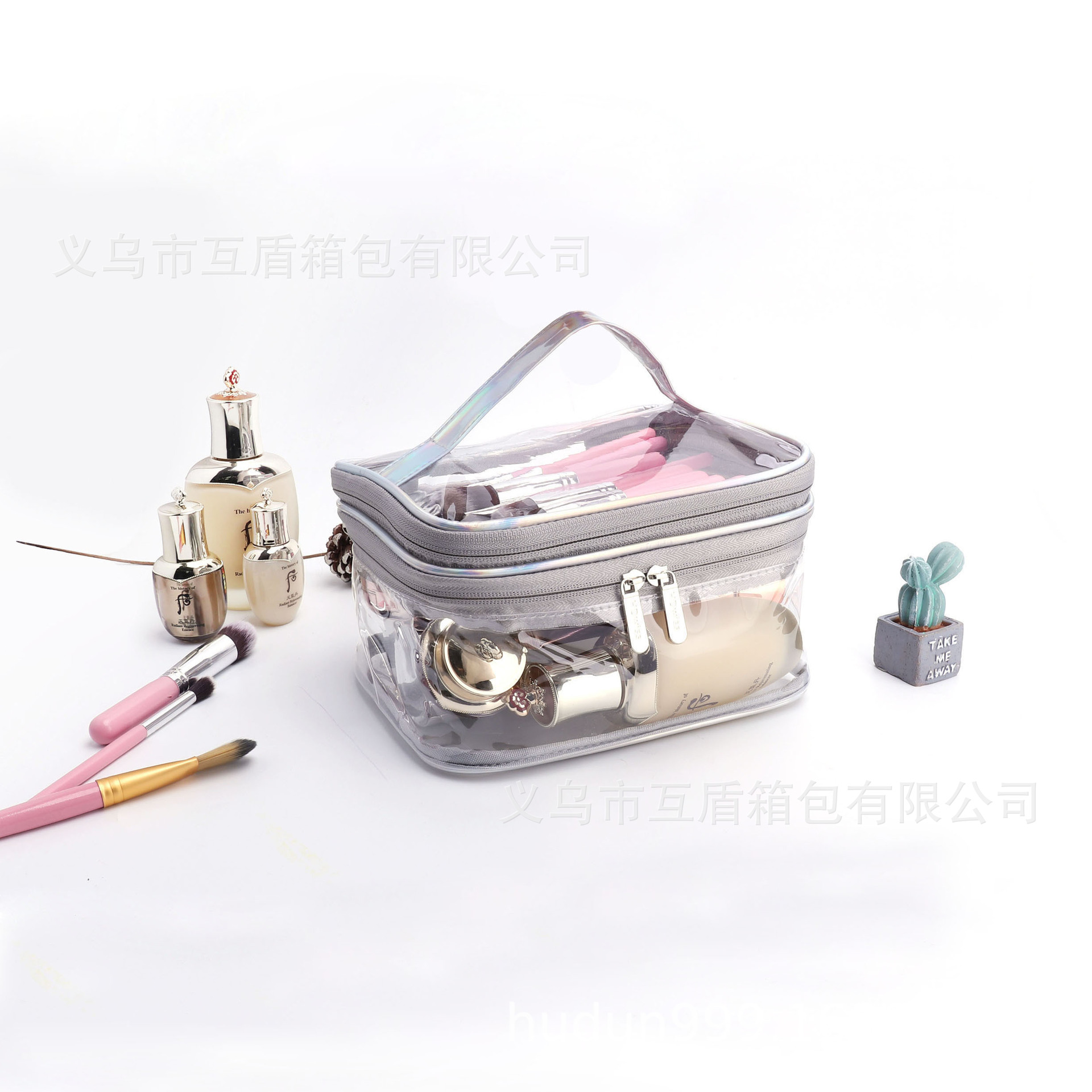 Manufacturer's in-stock cosmetic bags, Ins-style, popular travel, portable for business trips, large-capacity skincare and toiletries storage bags details Picture