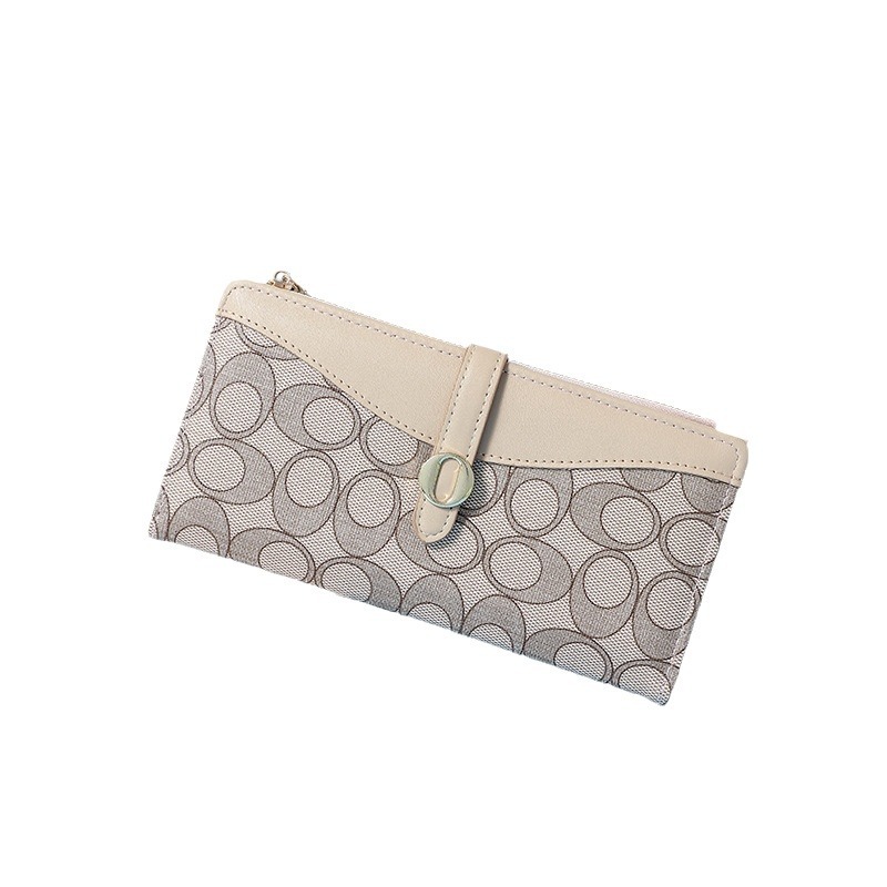 New long women's wallet 2023 autumn/winter coin purse, women's high-end patterned zipper clutch wholesale Item Picture