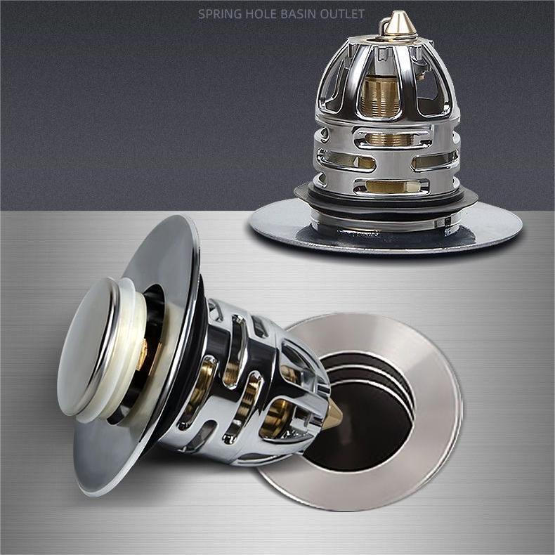 Washbasin and washbasin bounce core, anti-odor floor drain plug, washbasin press-type drain filter plug, universal details Picture