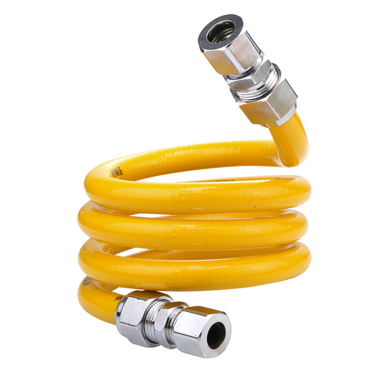 【 Factory Wholesale 】 Explosion-proof metal pipes for water heaters, 3-point detachable gas pipes, 304 stainless steel gas pipes Item Picture