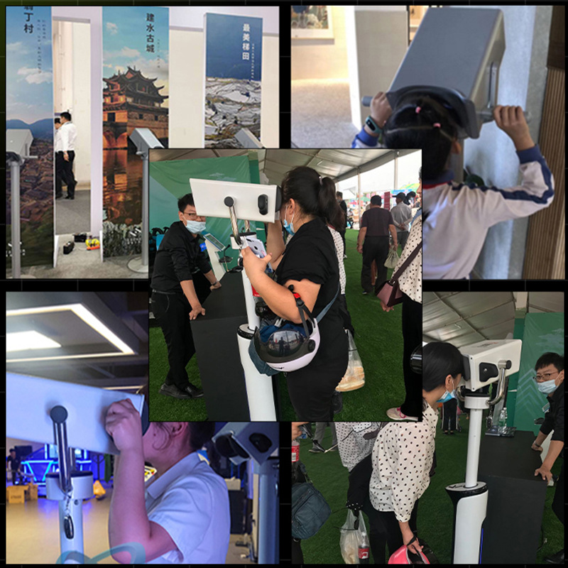 vr telescope, VR viewing platform all-in-one machine, virtual reality panoramic equipment, scenic area exhibition hall, cultural and tourism sightseeing experience Application Scenario