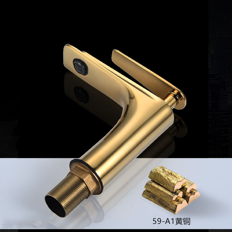 All-copper black and white faucet, bathroom, under-counter basin, washbasin, cold and hot light luxury gun gray faucet Application Scenario