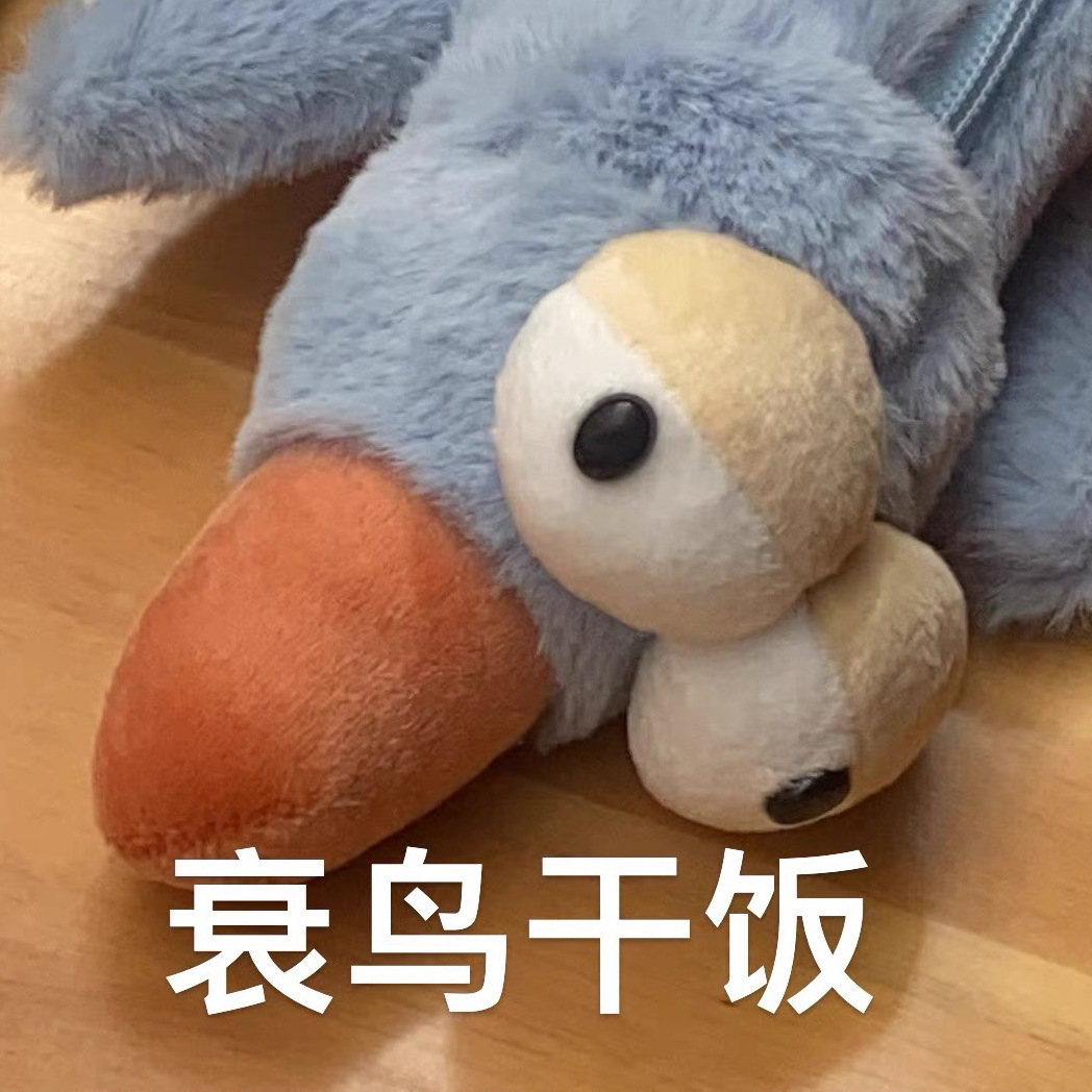 Japanese-style cartoon bird plush pen case, cute animal soft and adorable, healing doll pen case, student stationery storage bag Application Scenario