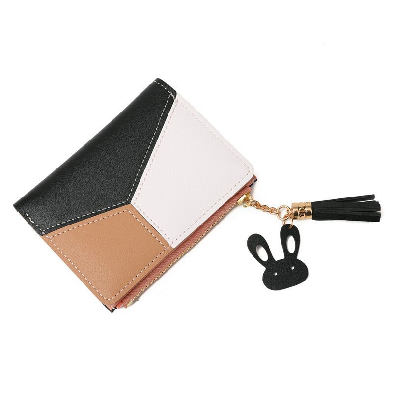Wholesale 2020 new style wallet, short women's zipper wallet, Korean style tassel, simple and versatile coin purse Application Scenario