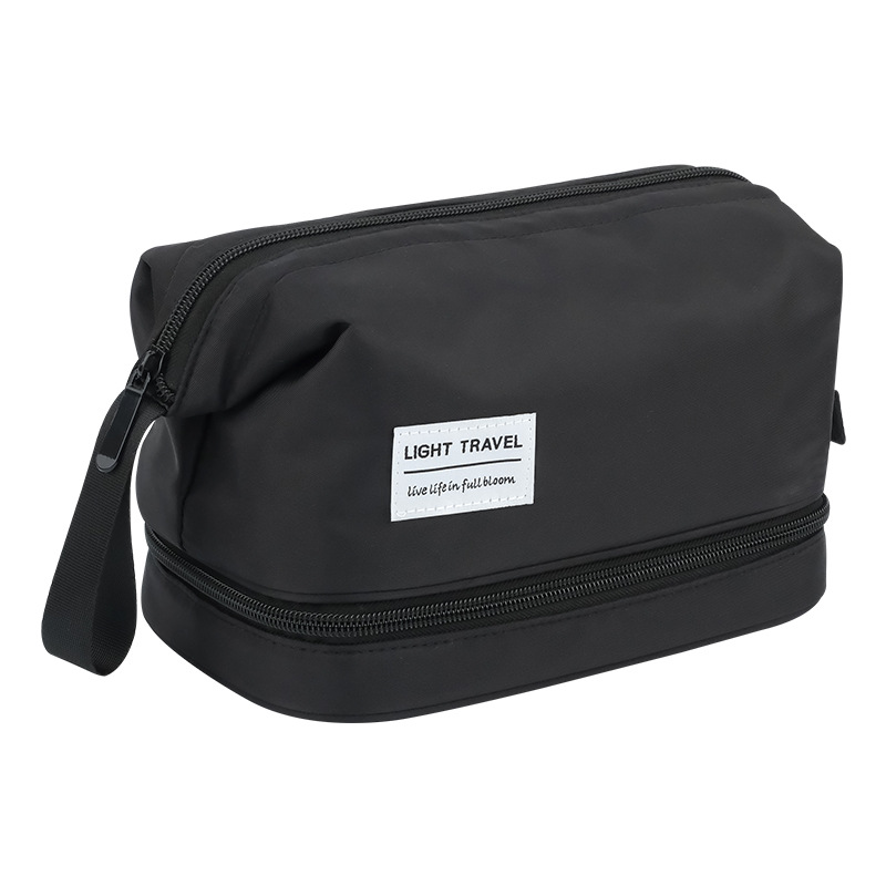 Large-capacity high-end makeup bag, dry and wet separation toiletry bag, fitness storage bag, travel portable large makeup bag Item Picture
