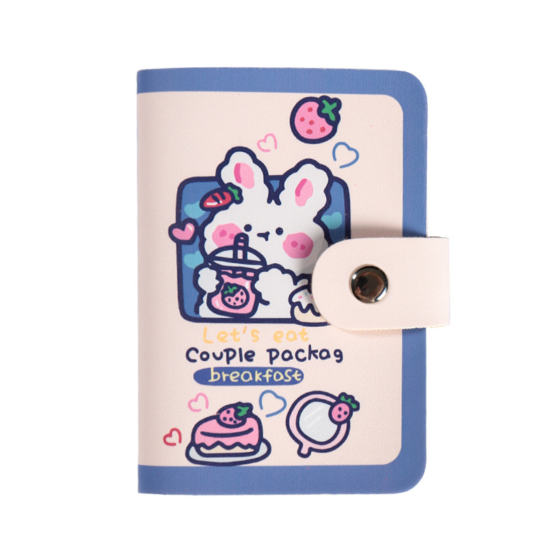 Factory direct sales of anti-demagnetization cartoon bear card case, double-sided card insertion, bank card, ID card, document case, neutral card case Item Picture