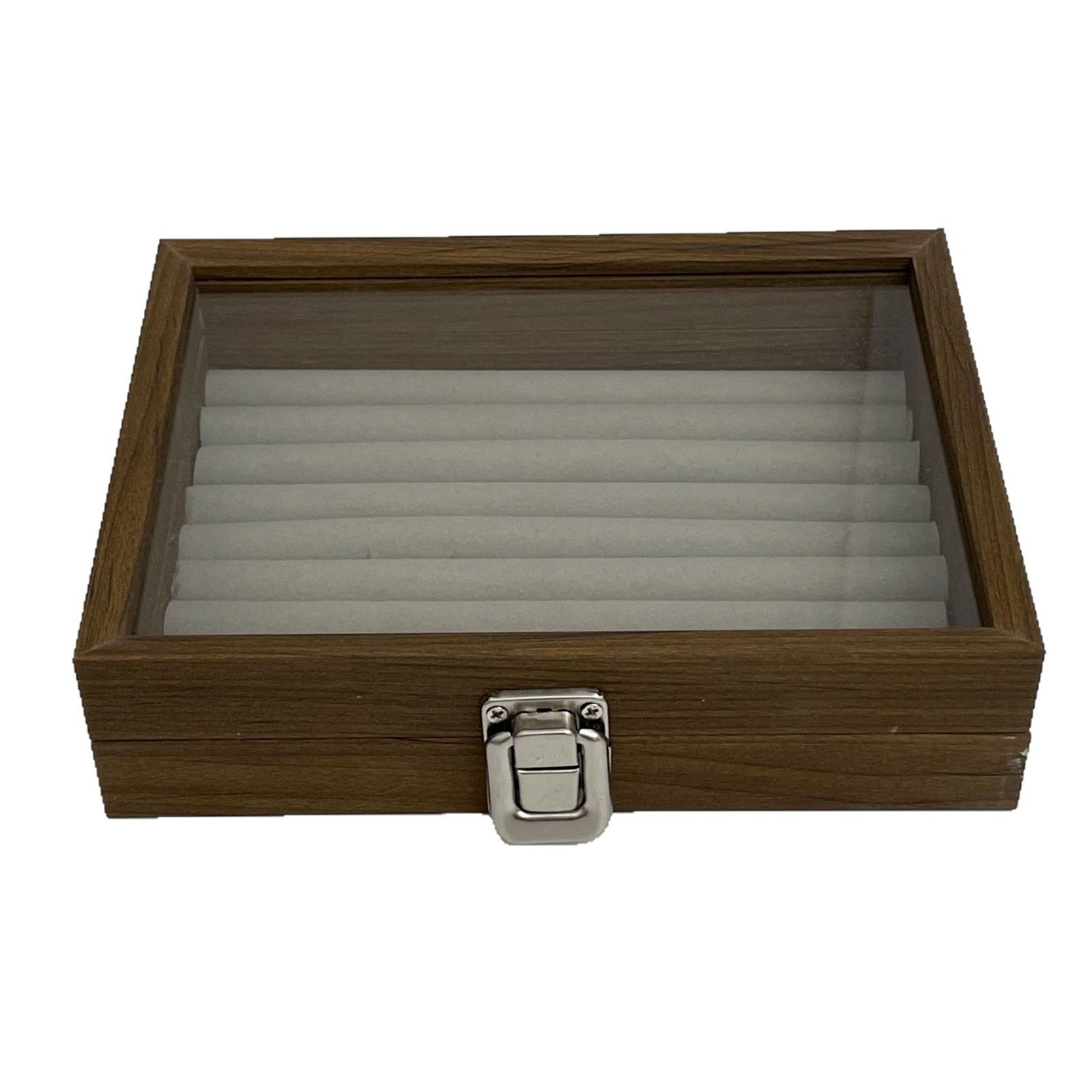 Walnut wood jewelry box, ins jewelry storage display, wooden box storage box, jewelry counter exhibition Item Picture