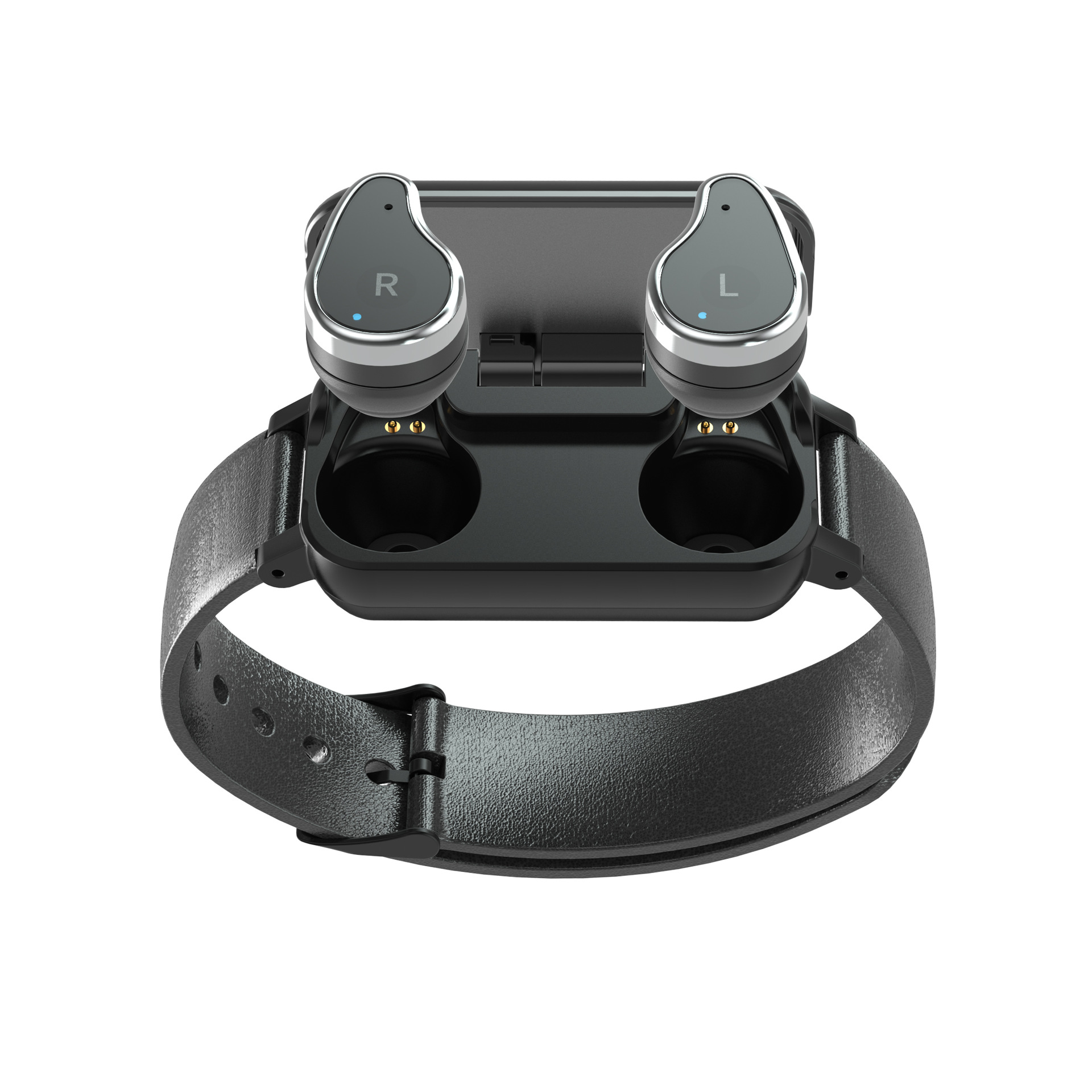 L818 smart bracelet headphones TWS dual-ear communication, heart rate and blood pressure measurement, step counting, exercise message reminder full figure