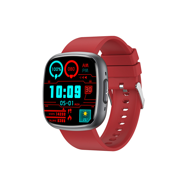 The 2025 new ET593 smartwatch ECGPPG true blood oxygen, blood sugar, uric acid and body fat square communication watch Specification drawing