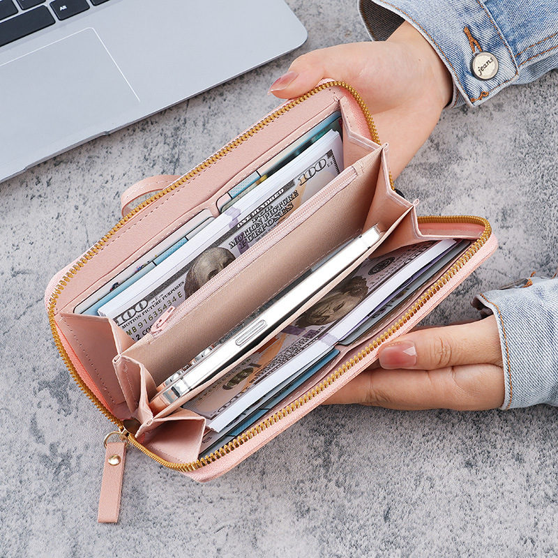 2023 New style wallet for women, long zipper, Korean-style mobile phone case, large capacity, fashionable mom, loose change holder, clutch details Picture